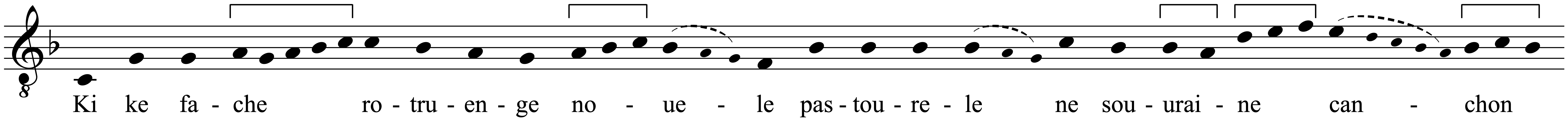 Work musical notation